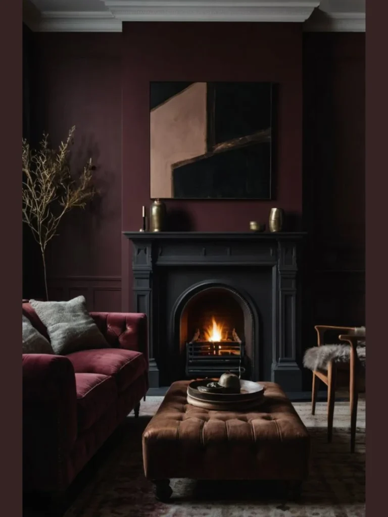 Deep Burgundy for a Traditional Glow