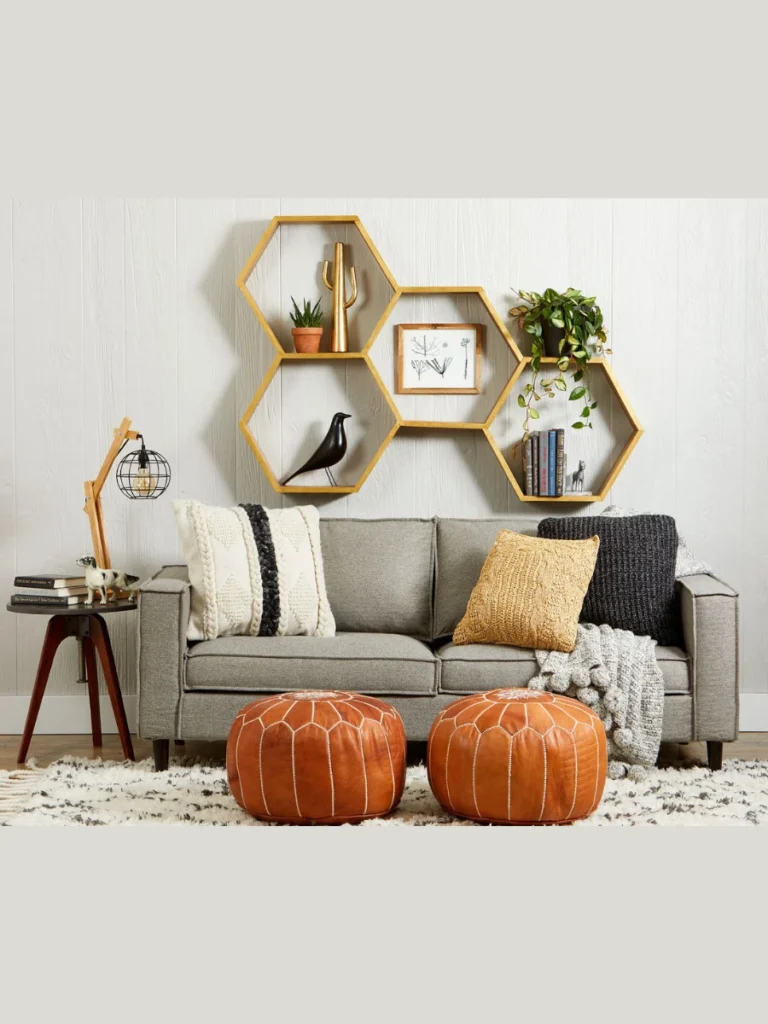 Defining Style with Geometric Hexagon Shelves