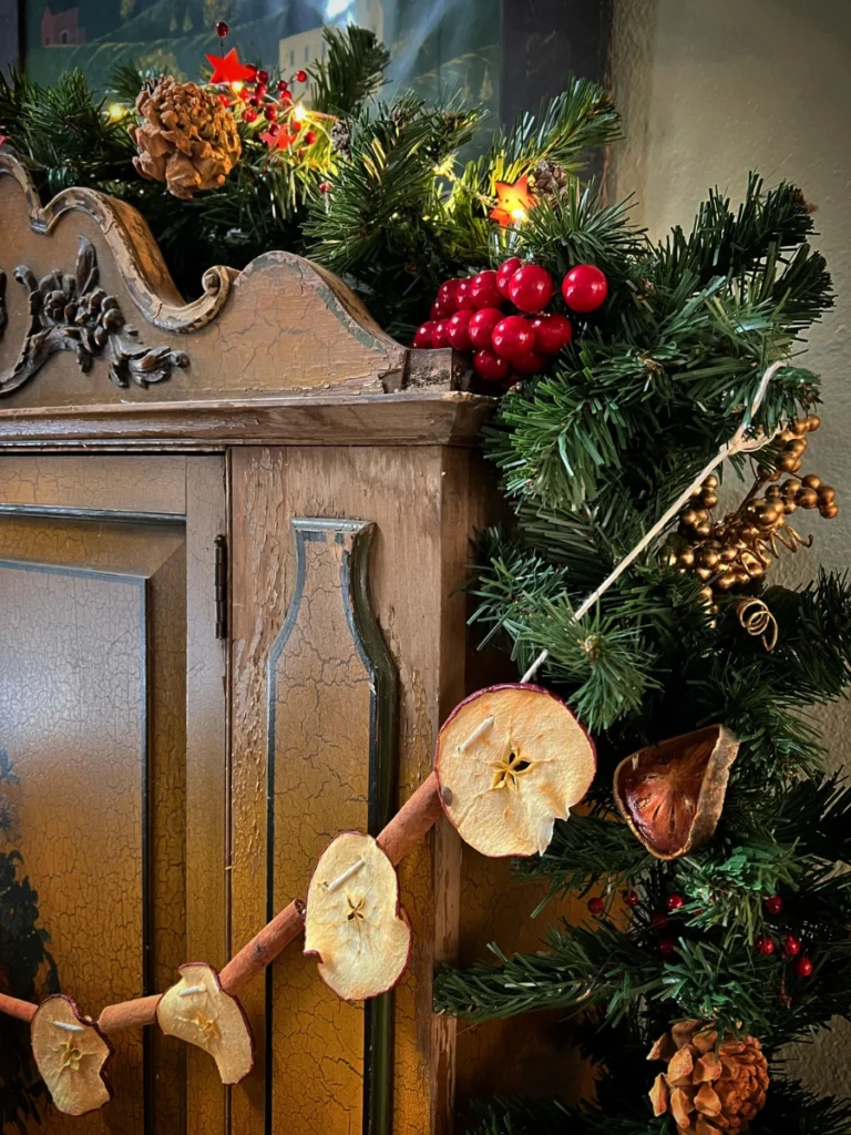 Dehydrated Apple Slice Fan Garlands