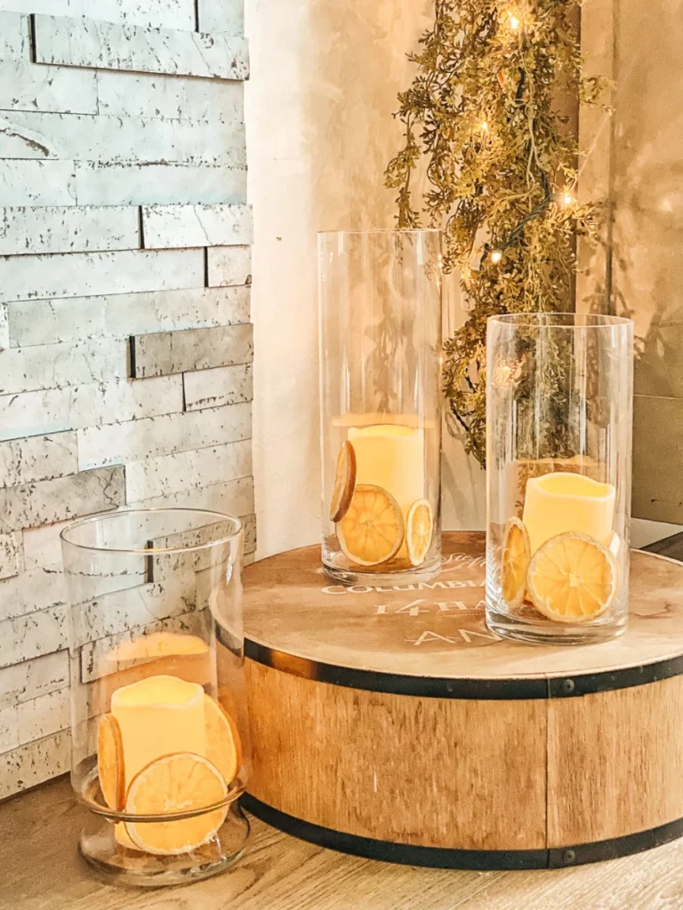 Dehydrated Orange Wheel Border Garlands