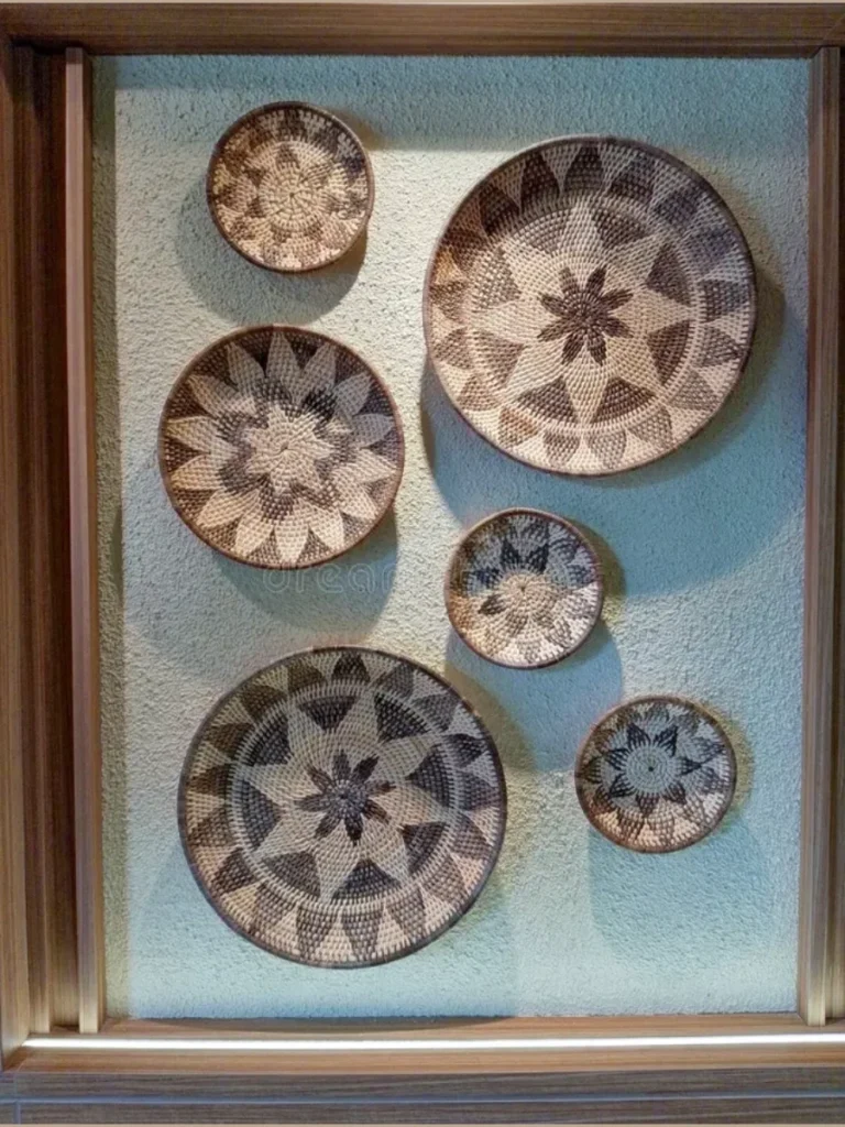 Displaying Collections with Woven Wall Baskets