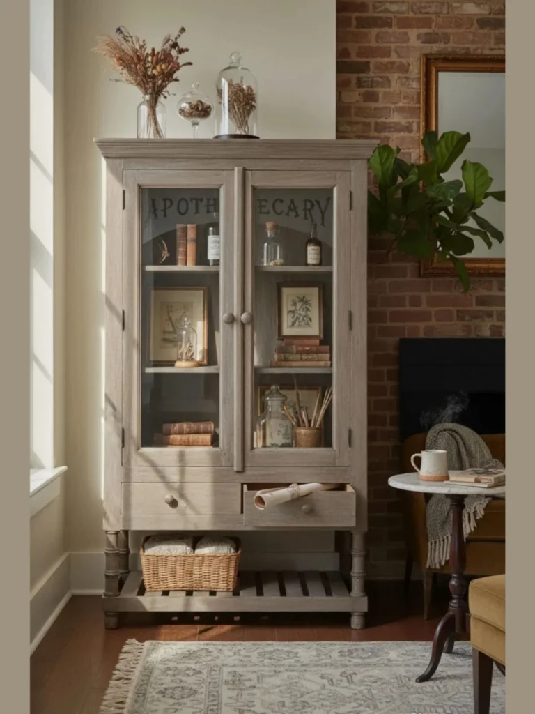 Distressed Wood Farmhouse Pie Safes