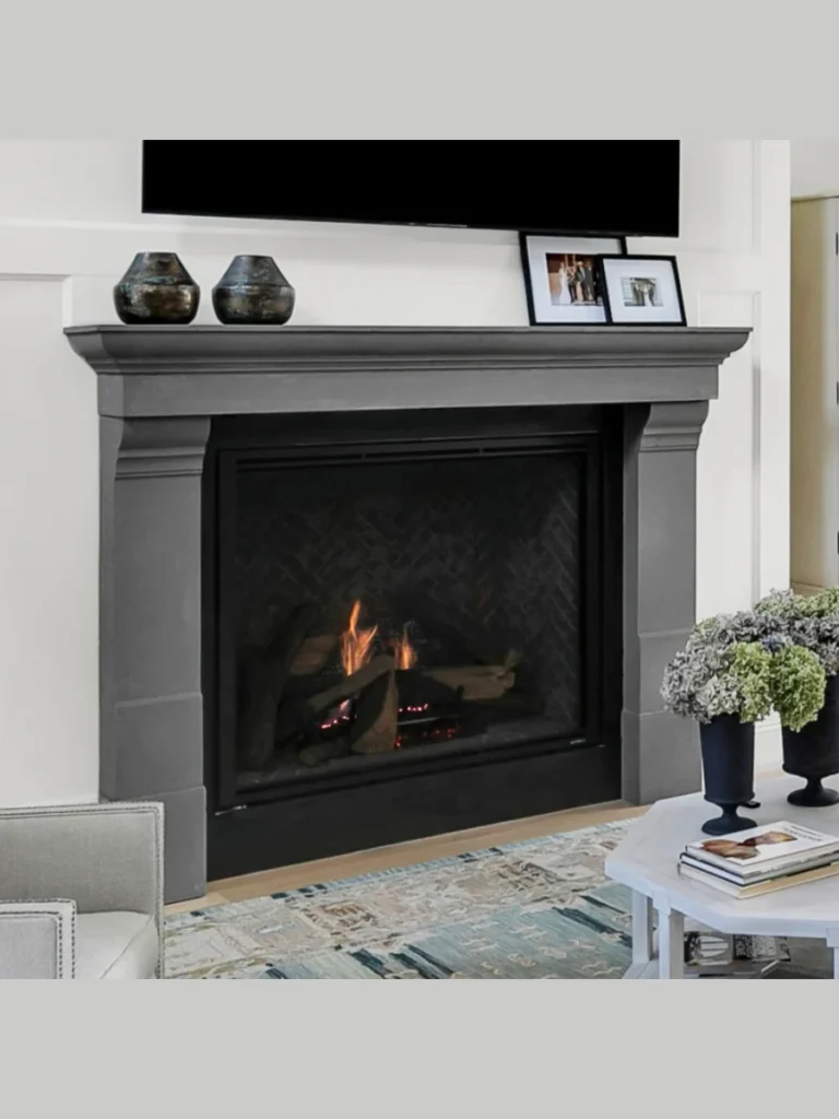Dynamic Grey Bardiglio Stone Mantels