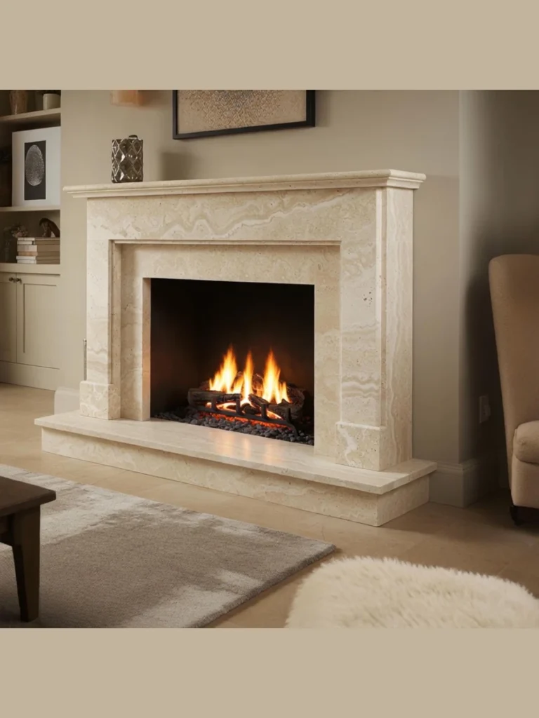 Earthy Travertine Marble for a Textured Look