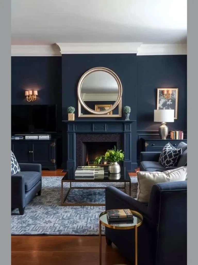 Elegant Navy Blue for a Sophisticated Pop