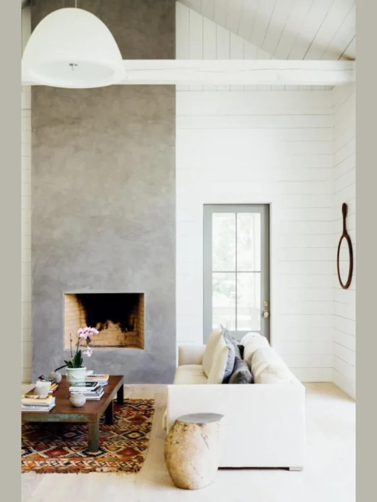 Elegant Venetian Plaster and Marble Accents