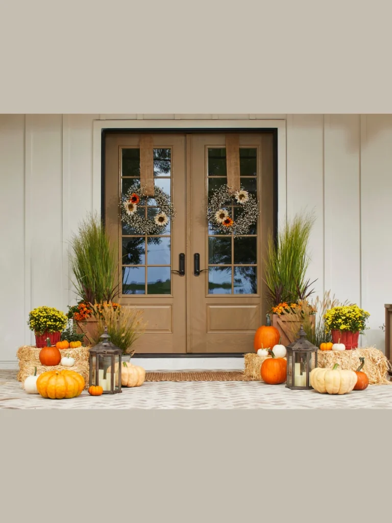 Enhancing Entryways with Heirloom Pumpkin Displays