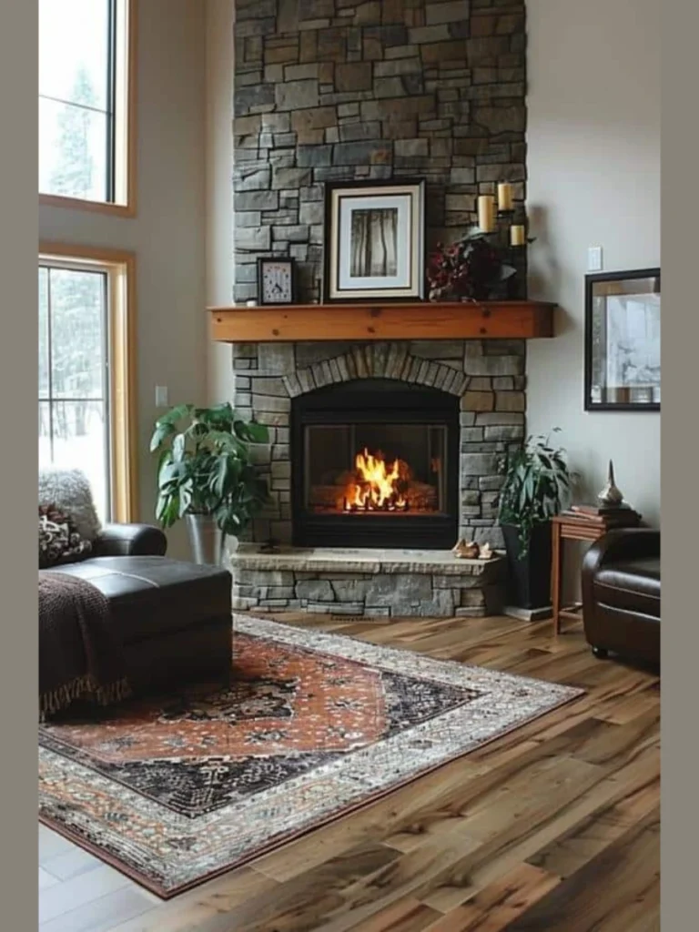 Farmhouse Style Shiplap Surround