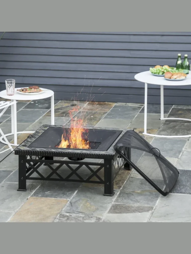 Fire Tables with Integrated Ice Buckets for Summer Utility