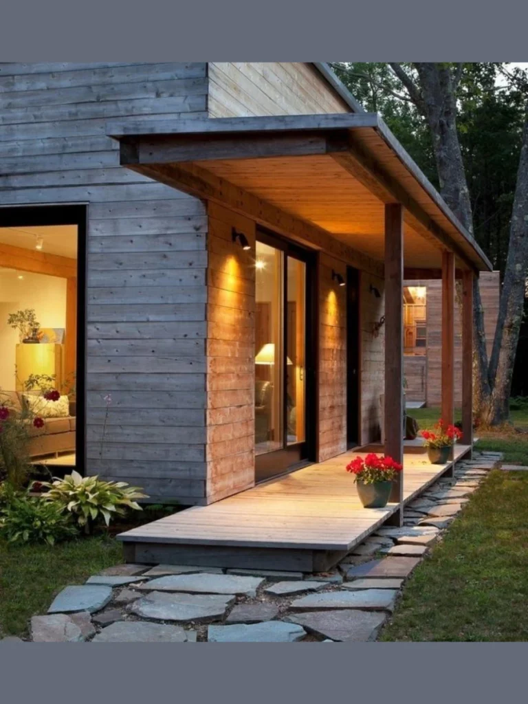 Flat Roof Modern Porch Designs