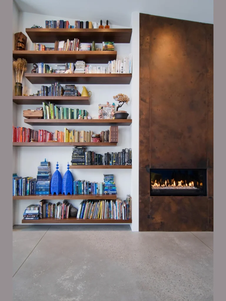 Floating Floor Shelves for Modern Display
