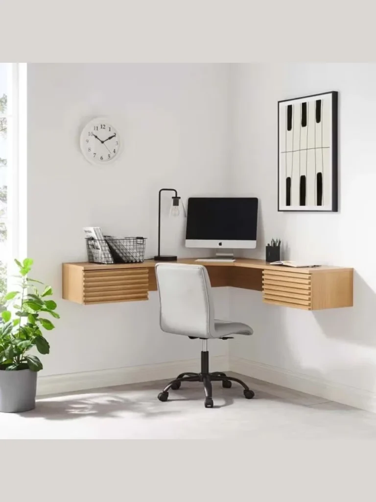 Floating Furniture with Wall Mounted Desks