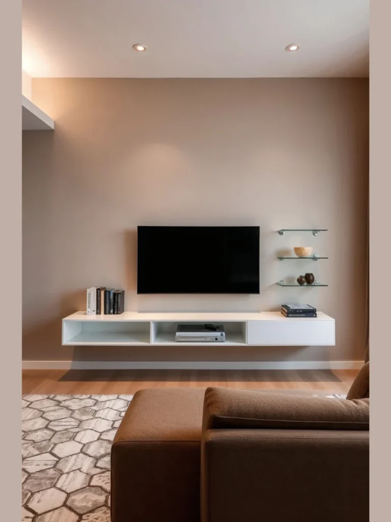 Floating Media Cabinets For Minimalist Entertainment