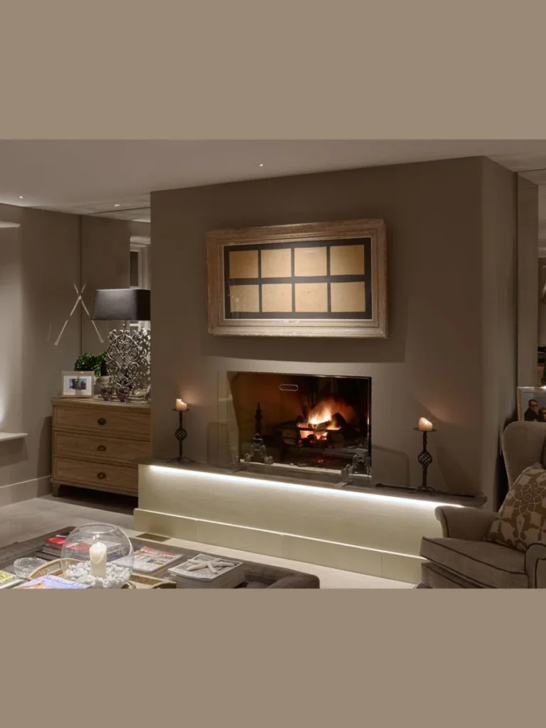 Floor Mounted Uplighting For Dramatic Shadows
