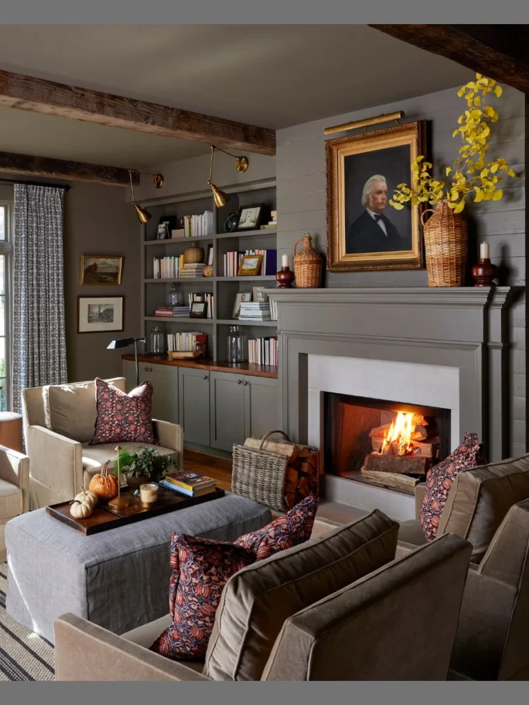 Floor To Ceiling Home Library Built Ins