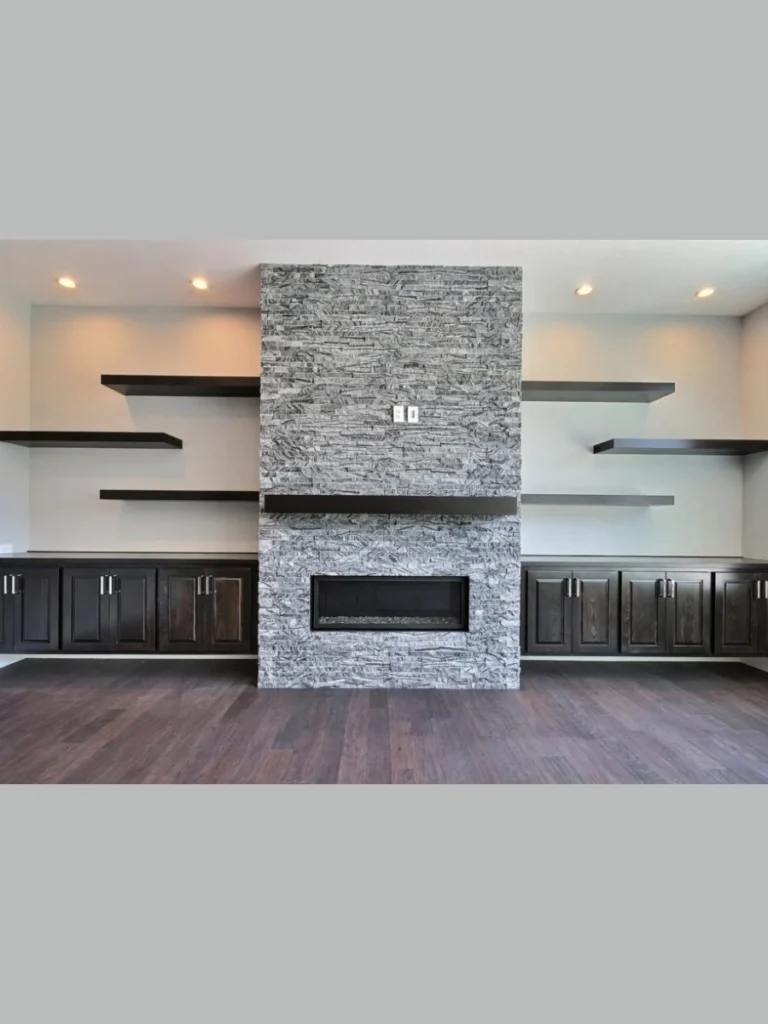 Floor To Ceiling Natural Stone Ledger Walls
