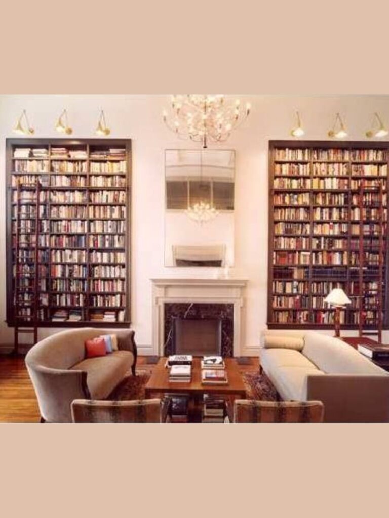 Floor to Ceiling Library Walls for an Intellectual Heart