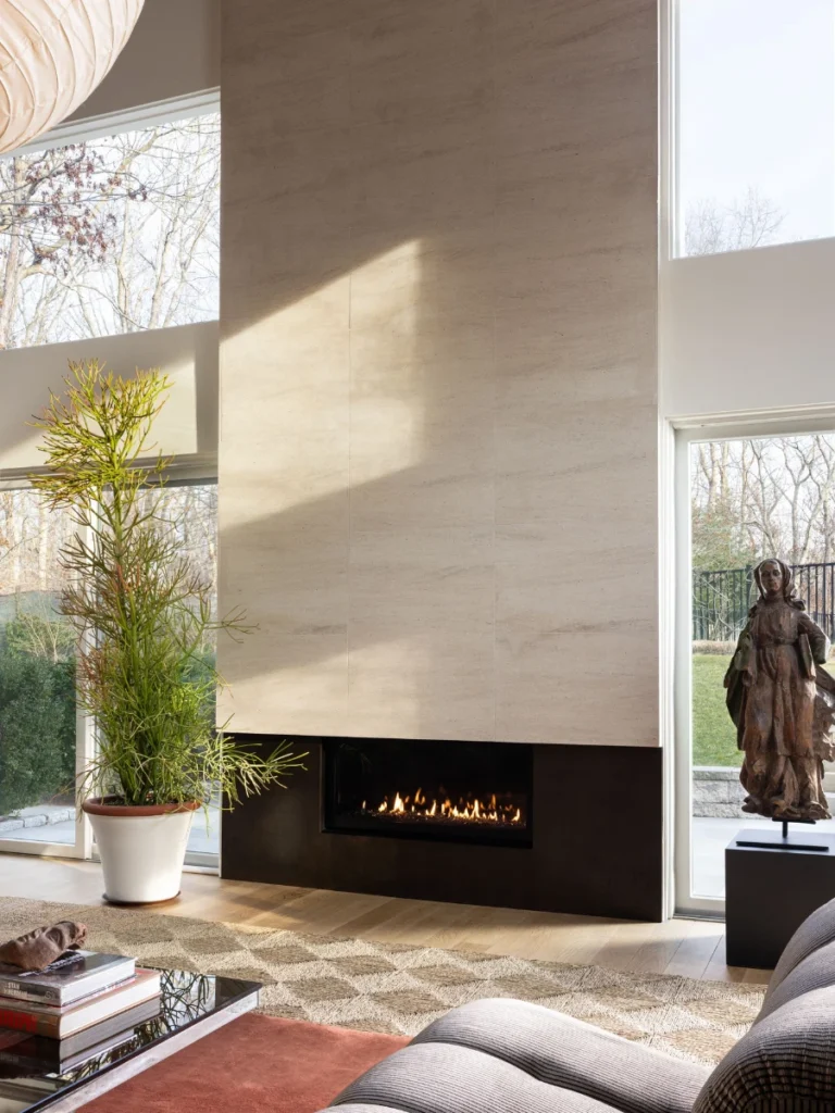 Floor to Ceiling Monolithic Marble Walls