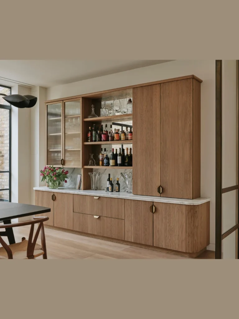 Fluted Cabinet Details For Added Texture