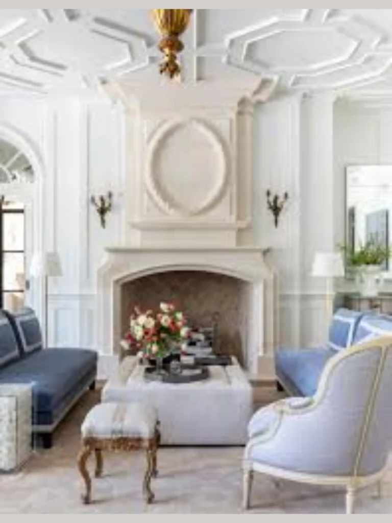 Formal Symmetrical Facing Sofa Arrangement