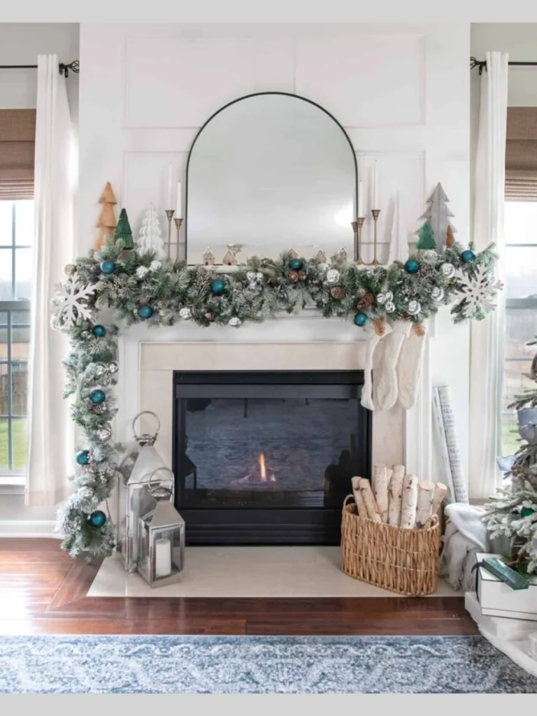 Frosted Winter Wonderland with Icy Blue Accents