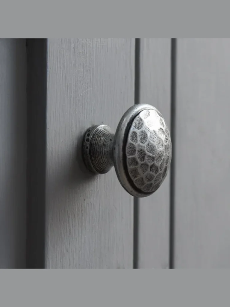 Genuine Hand-Hammered Pewter Knobs