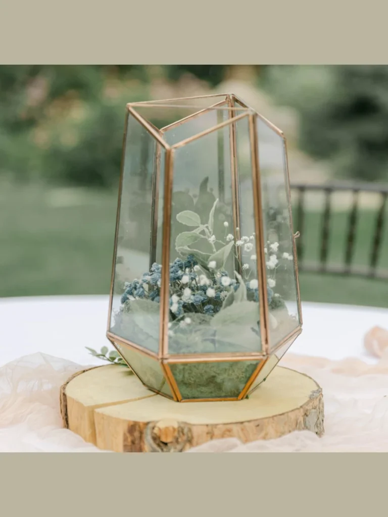 Geometric Copper Wire Lantern Cages