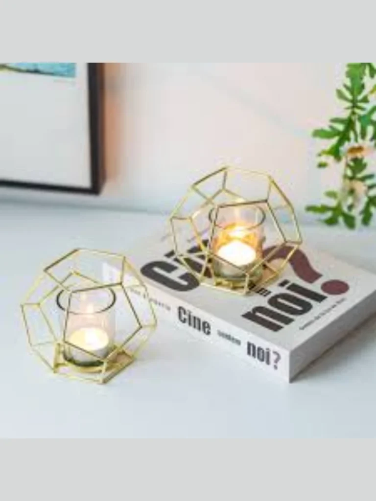 Geometric Hexagonal Copper Wire Cages
