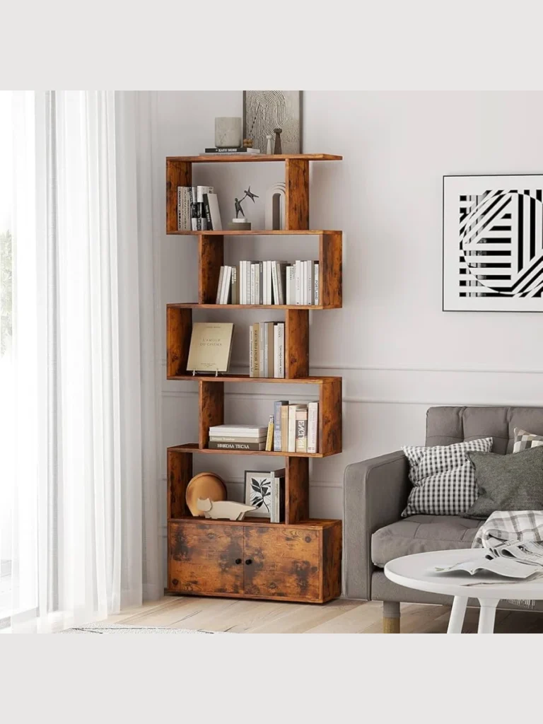 Geometric Open Bookshelf Dividers