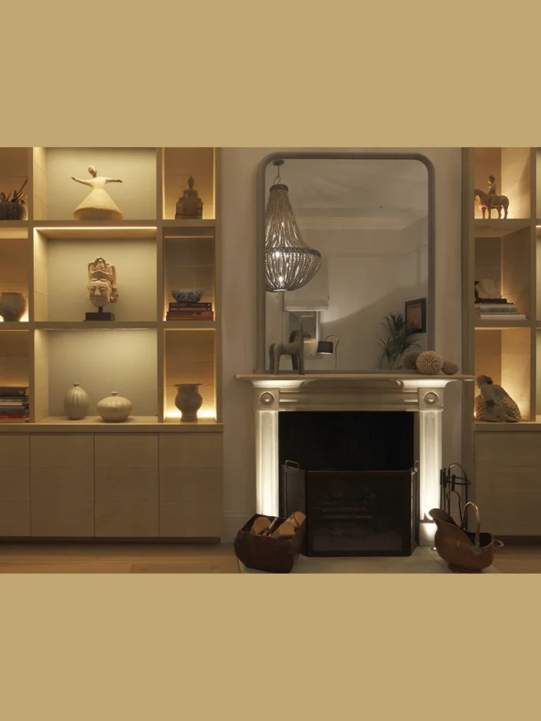 Glass Shelf Illumination With Edge Lighting
