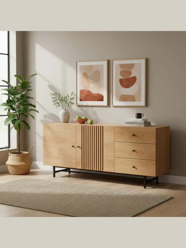 Handle-less Minimalist Sideboards And Buffets