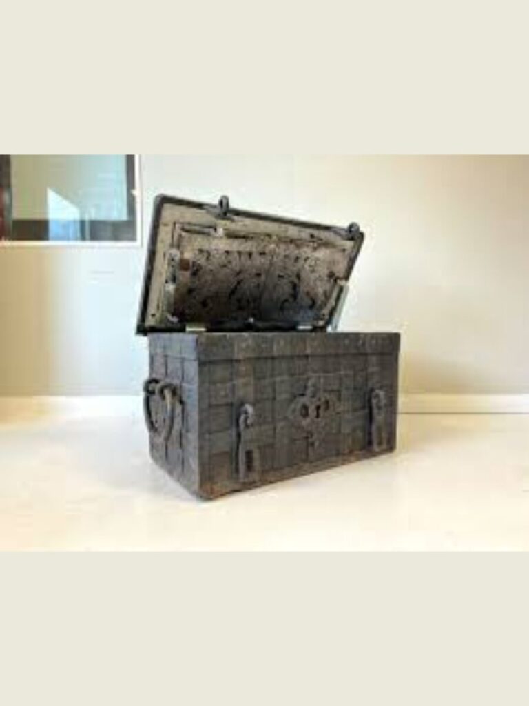 Heavy Cast Iron Rimmed Shipping Chests