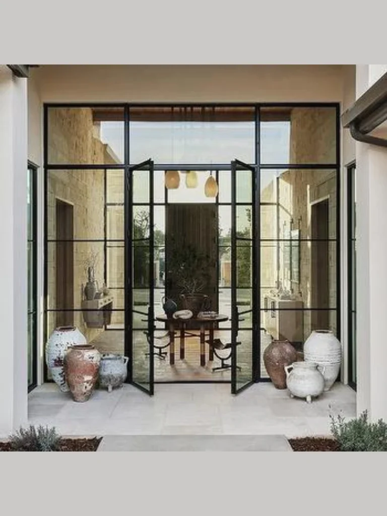 Industrial Glass And Steel Front Doors