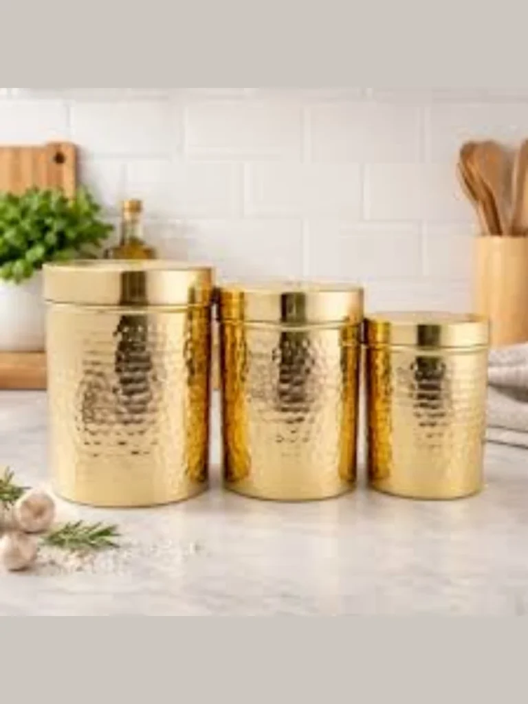 Industrial Knurled Brass Accessory Storage Boxes