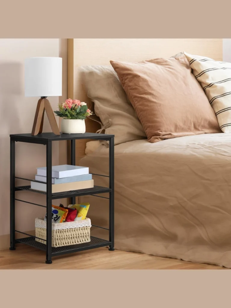 Industrial Metal Rolling Nightstands