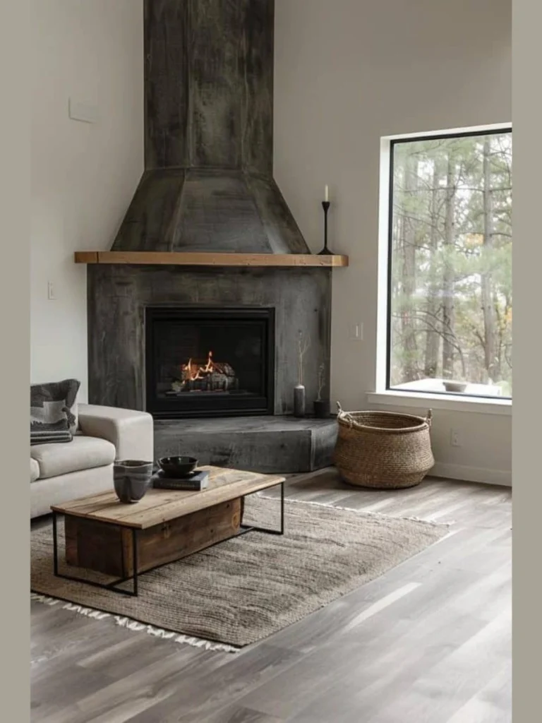 Industrial Metal and Concrete Finish 