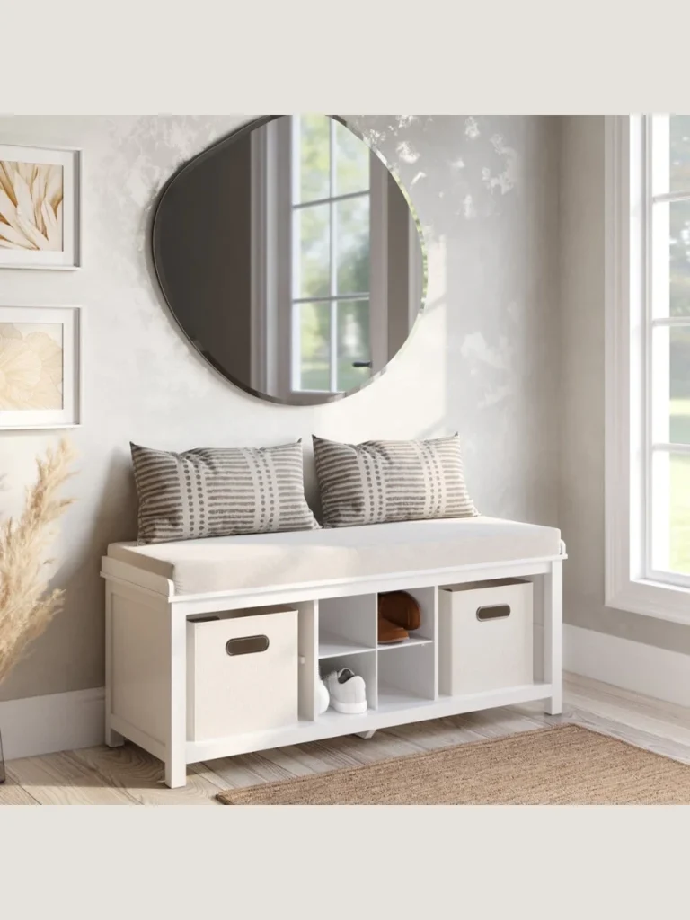 Integrated Storage Benches for Tidy Entryways