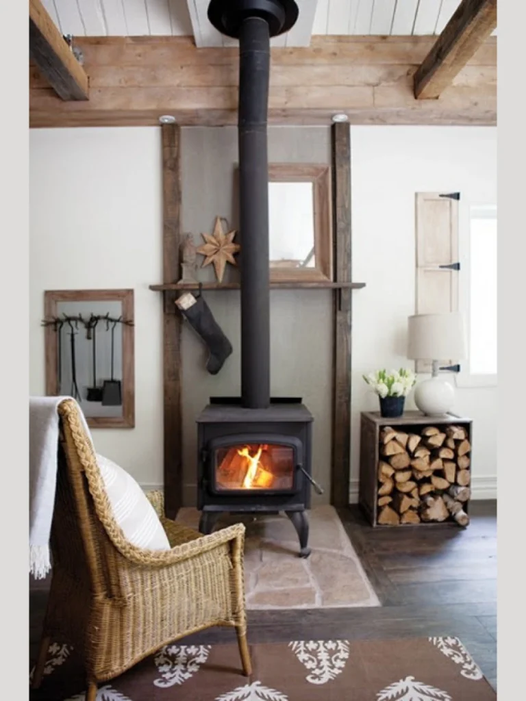 Integrated Vertical Log Storage Cubbies