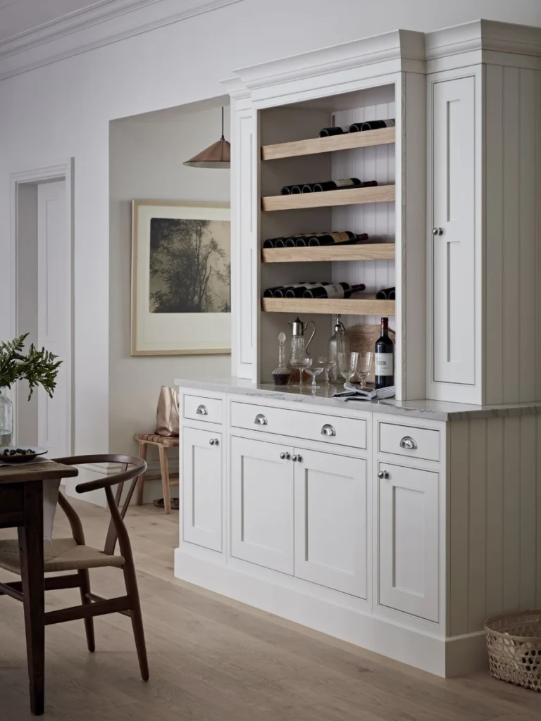 Integrated Wine Racks In Base Cabinetry
