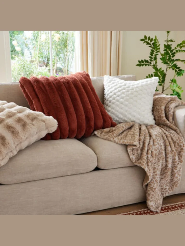 Layering Comfort with Dark Velvet Pillows
