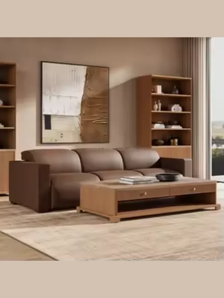 Leather Tuxedo Sofas For Sleek Interiors