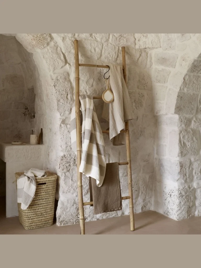 Linear Slit Bamboo Towel Cylinders