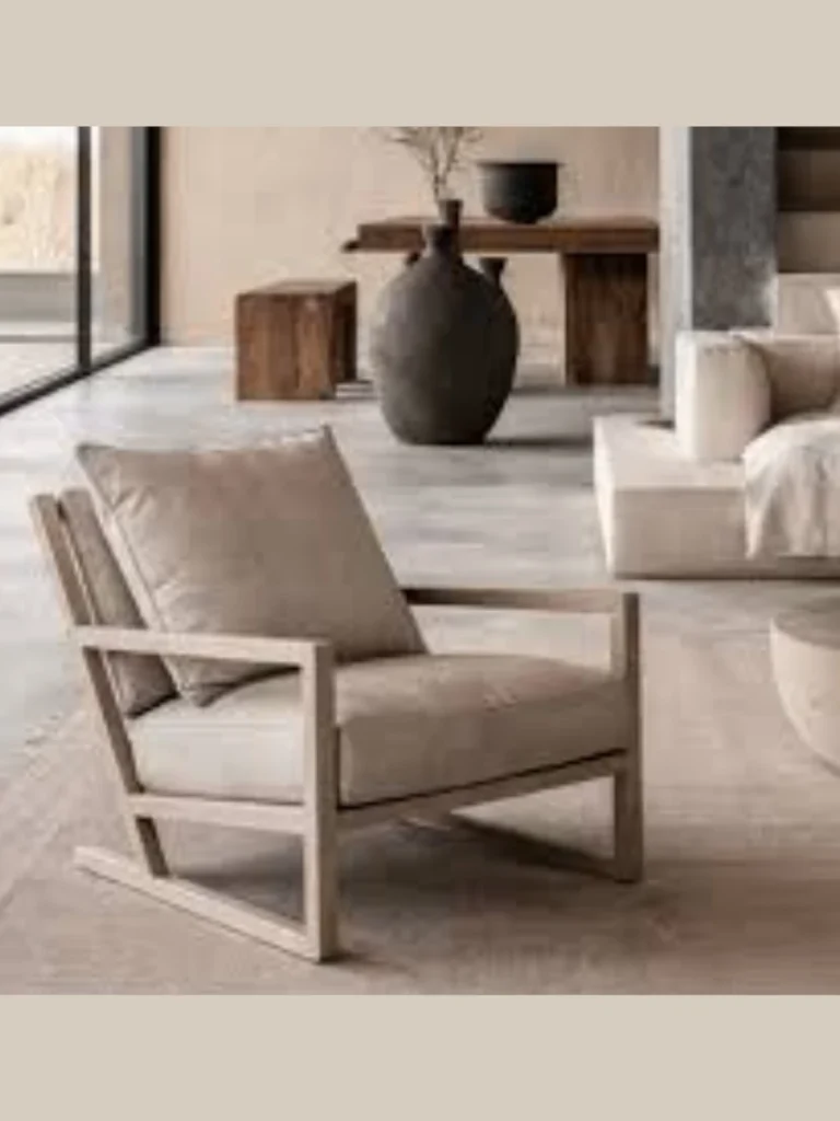 Low Architectural Sculptural Armchairs