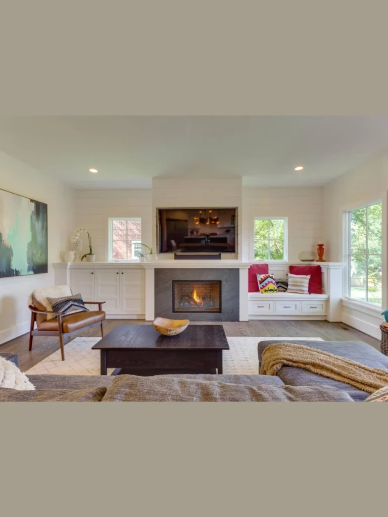 Low Profile Bench Seating on Both Sides