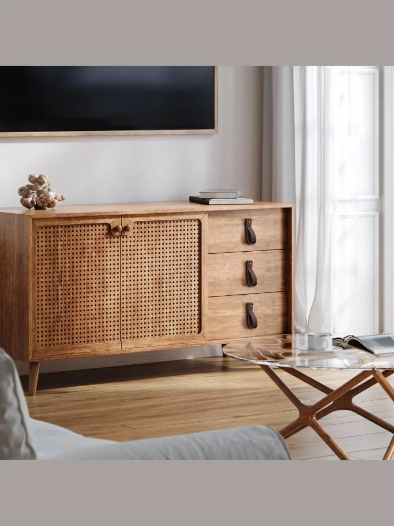Luxurious Tan Leather Loop Drawer Pulls