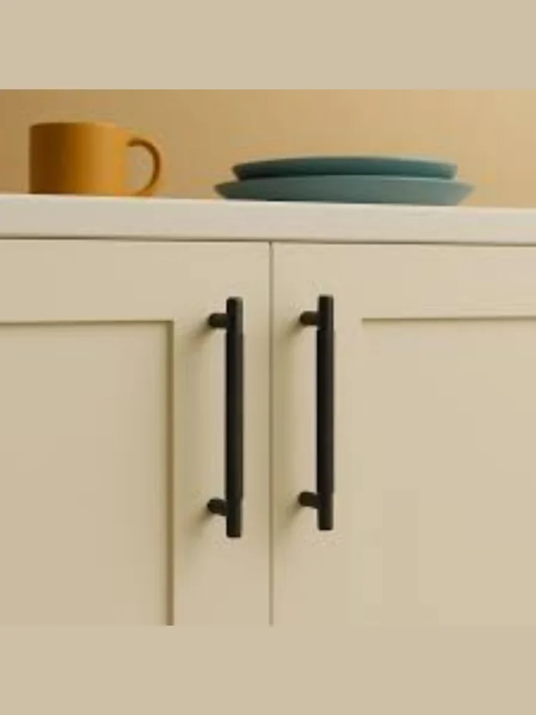 Matte Black Industrial Knurled Handles