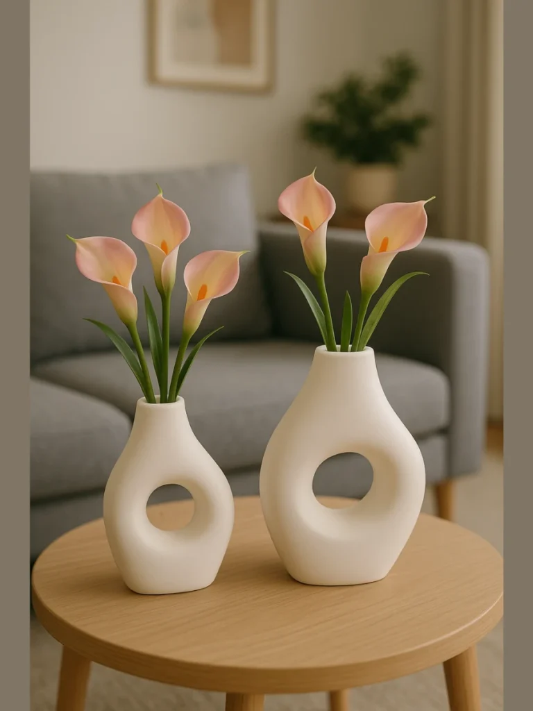 Matte Ceramic Vases Add Modern Structure