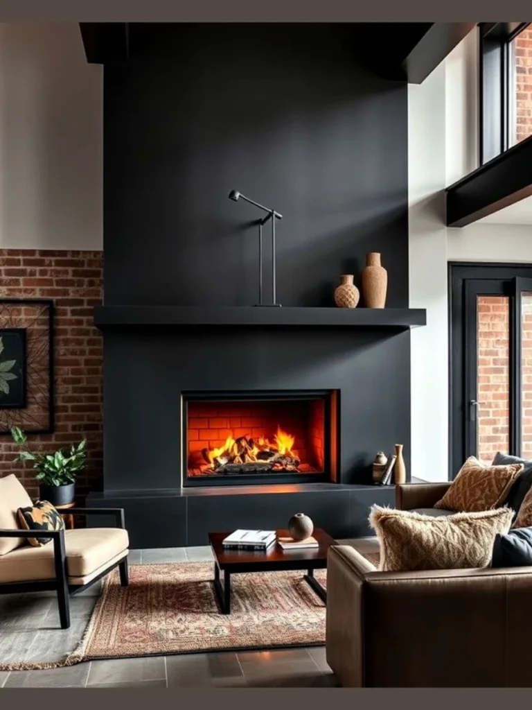 Minimalist Blackened Steel Surround Frames