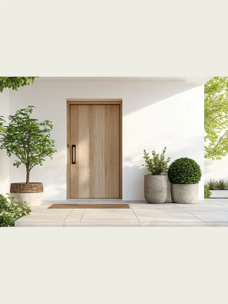 Minimalist Flush Doors for a Seamless Entry