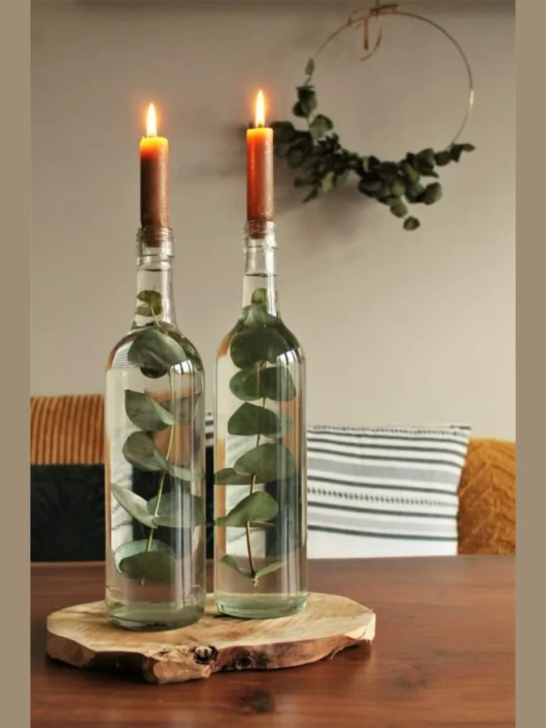 Minimalist Glass Wine Bottle Stands